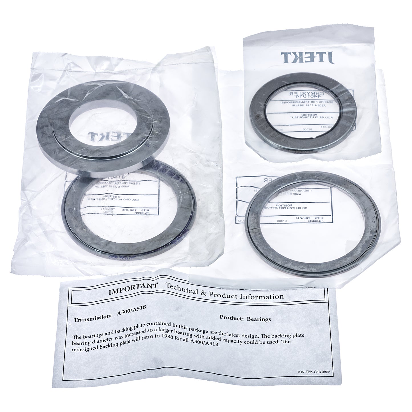 47RH/RE - 48RE Thrust Bearing Kit