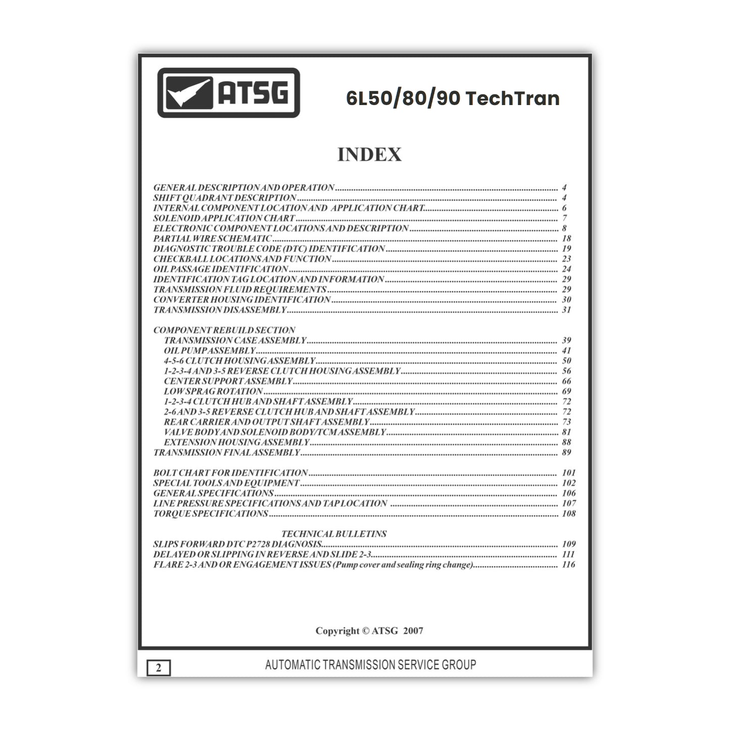 6L50/80/90 ATSG Rebuild Manual 6L90 6L80E Automatic Transmission Overhaul Service Book