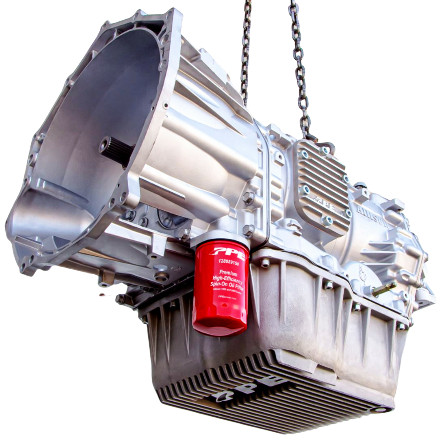 Allison Transmission Deep Aluminum Pan upgrade kit from PPE Duramax Chevy GMC