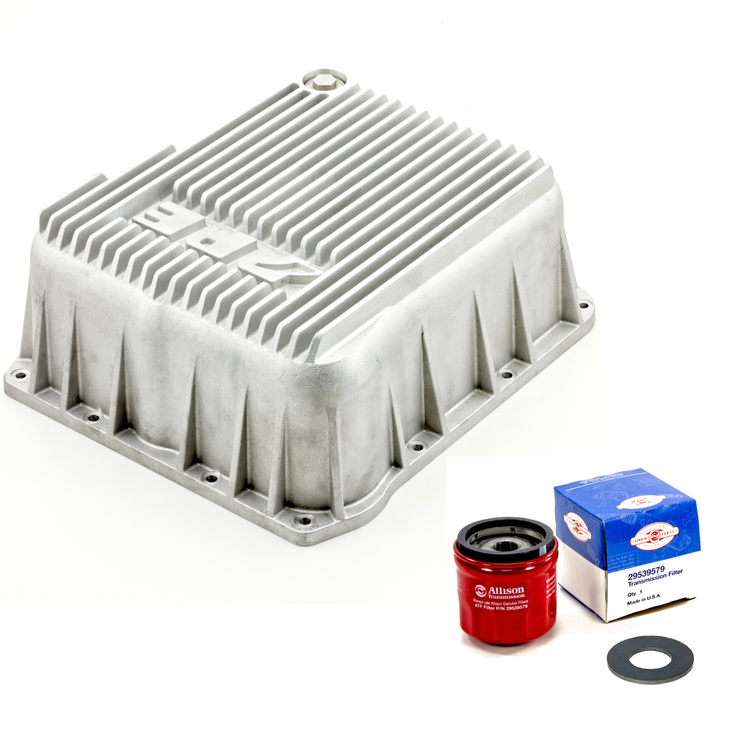 Allison Transmission Deep Aluminum Pan upgrade kit from PPE Duramax Chevy GMC