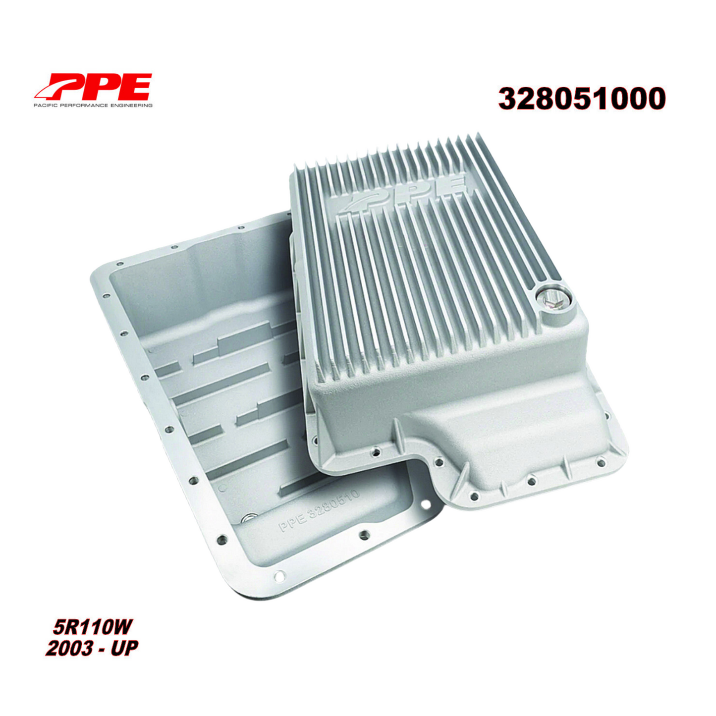 Ford 5R110W Deep Transmission Pan HeavyDuty Cast Aluminum PPE 328051000 2003+