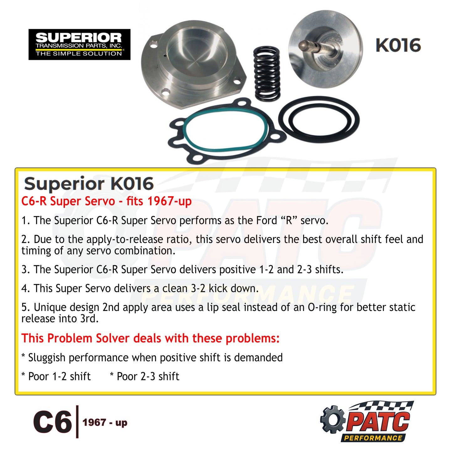 C6 Performance R-Code Super Servo™ Kit | Superior K016