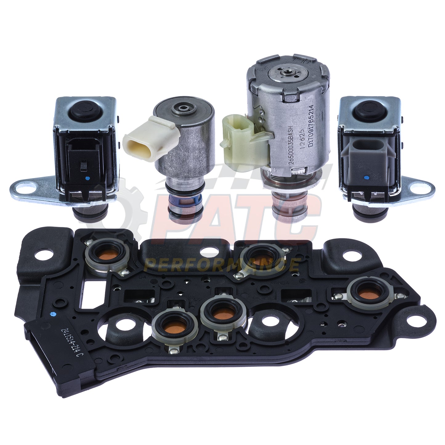 4L80E Solenoid Set 5pc - Shift - EPC - TCC with Pressure Switch Manifold 2004-on