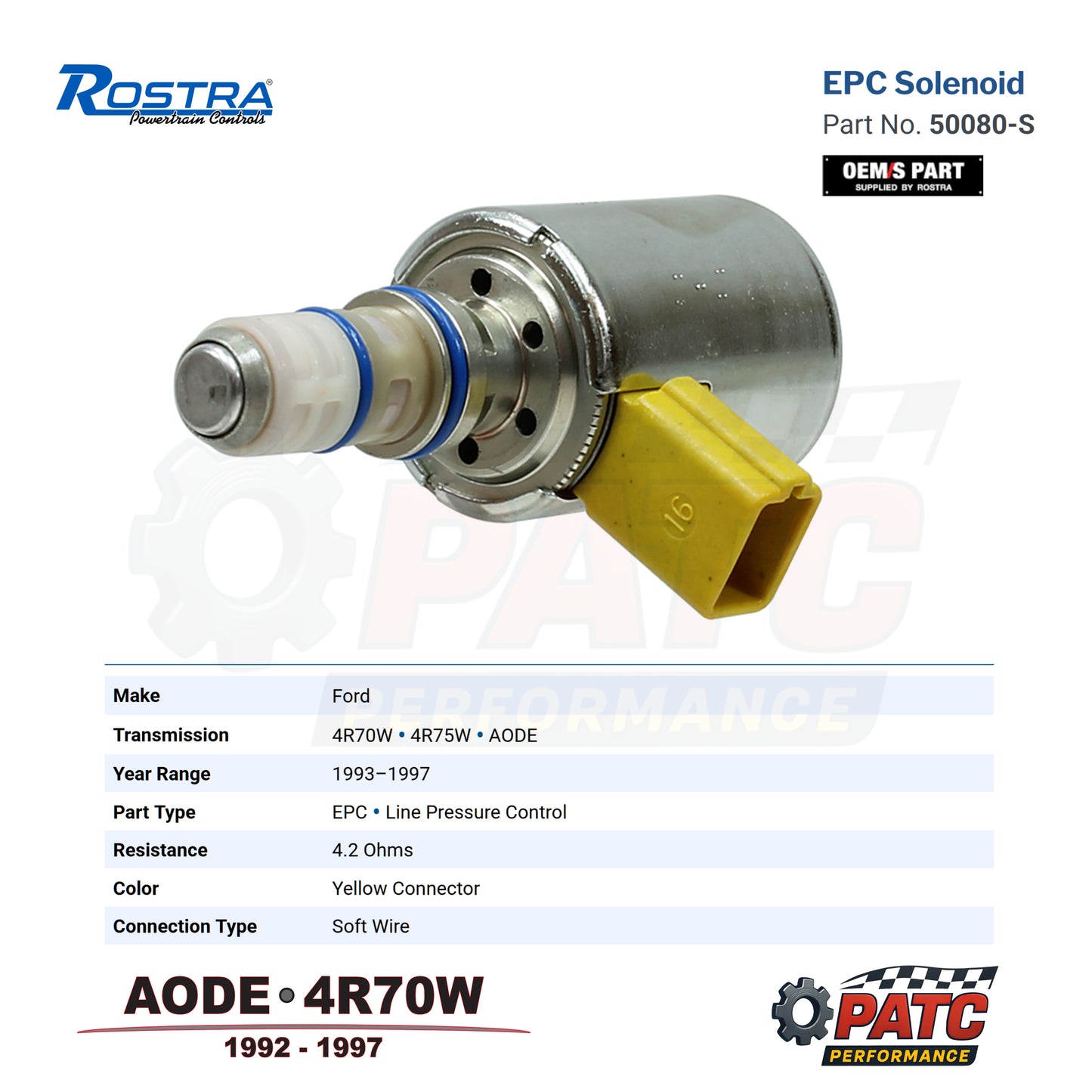1992-1997 AODE 4R70W Transmission EPC Electronic Pressure Control Solenoid