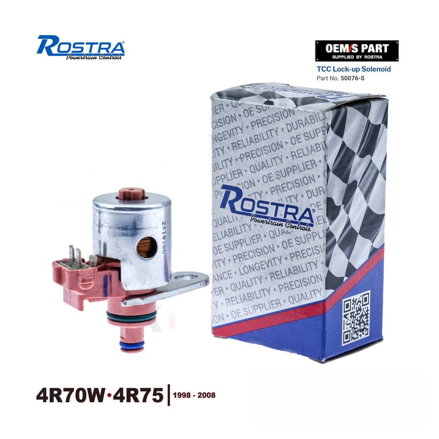 199804 AODE 4R70W Ford Transmission Solenoid New 4 Piece Set INCLUDES HARNESS