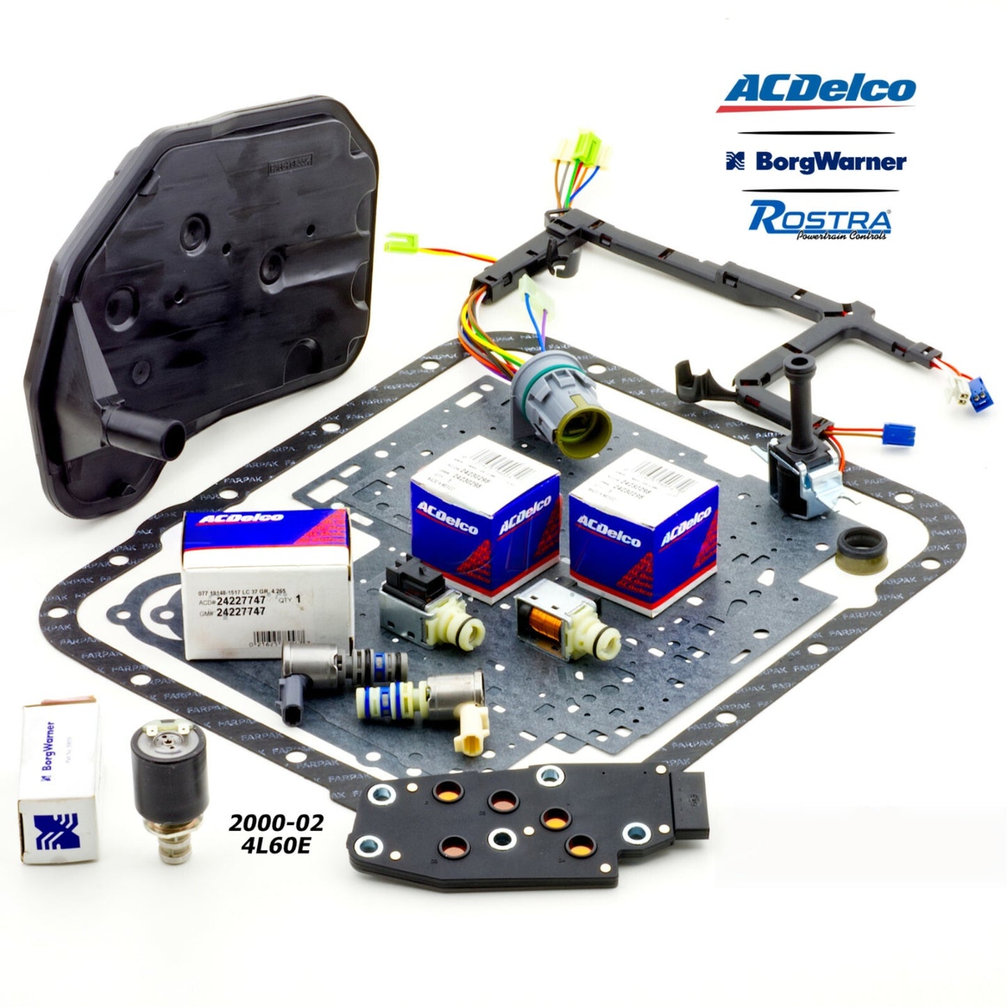 4L60E TRANSMISSION 7pc SHIFT SOLENOID SERVICE KIT FIT 200002 CHEVY GMC PONTIAC