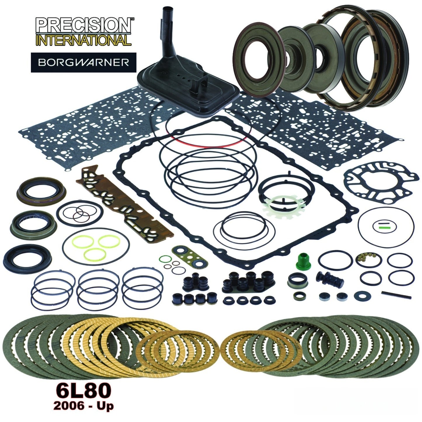 6L80 Transmission Rebuild kit with Clutches Pistons Gaskets Seals ORings