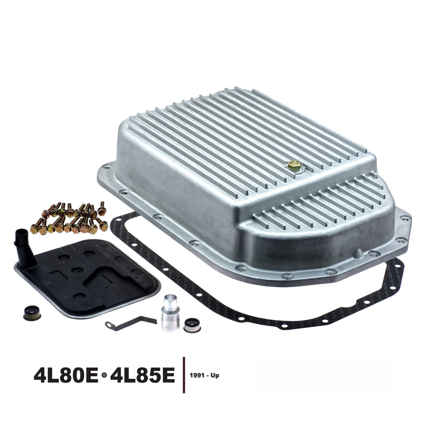 4L80 4L85E Transmission Oil Pan Aluminum Deep with Filter Kit and Gasket 1991up