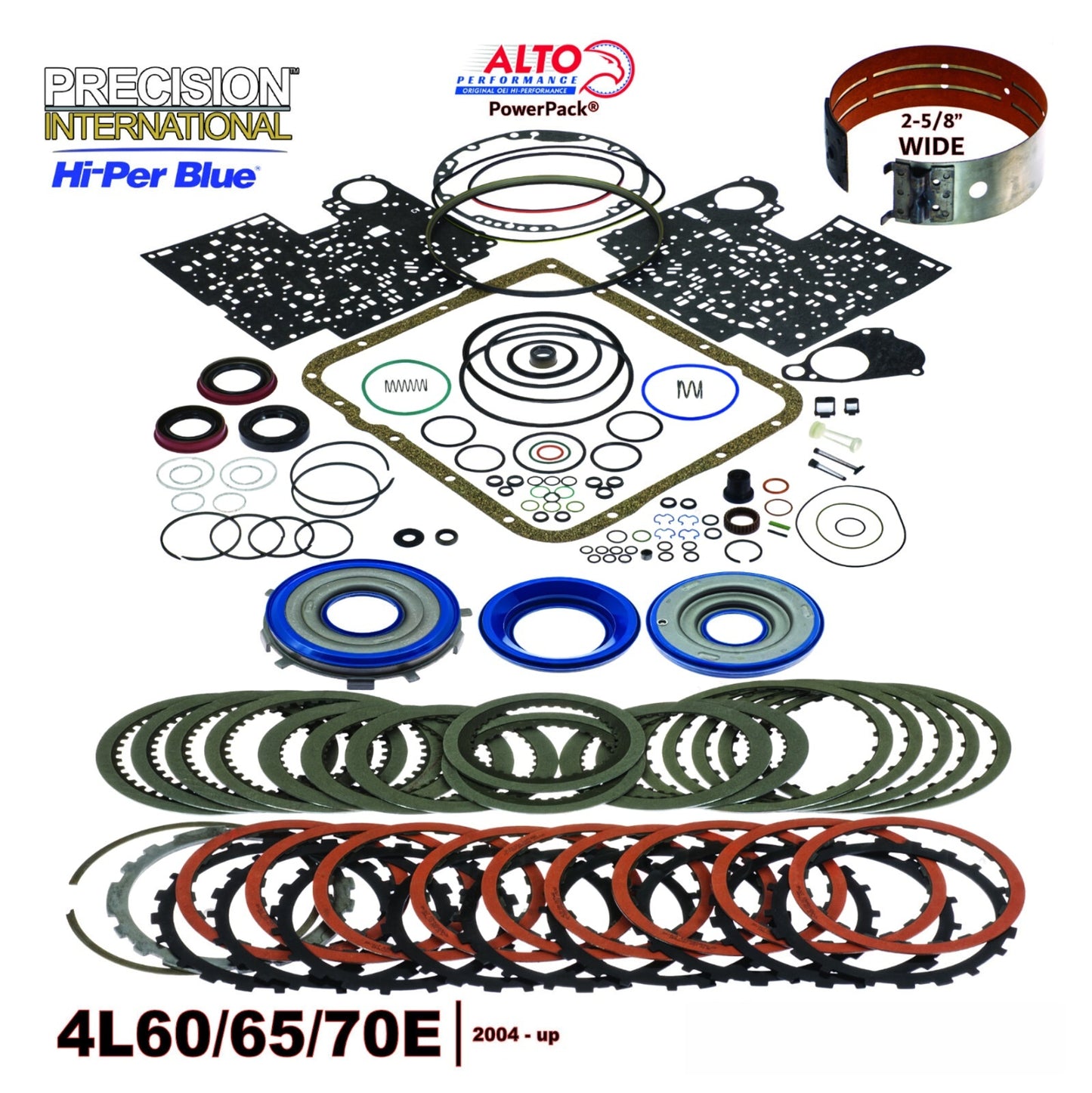 2004Up 4L60E Transmission Performance Rebuild Kit with 34 PowerPack Alto HEG