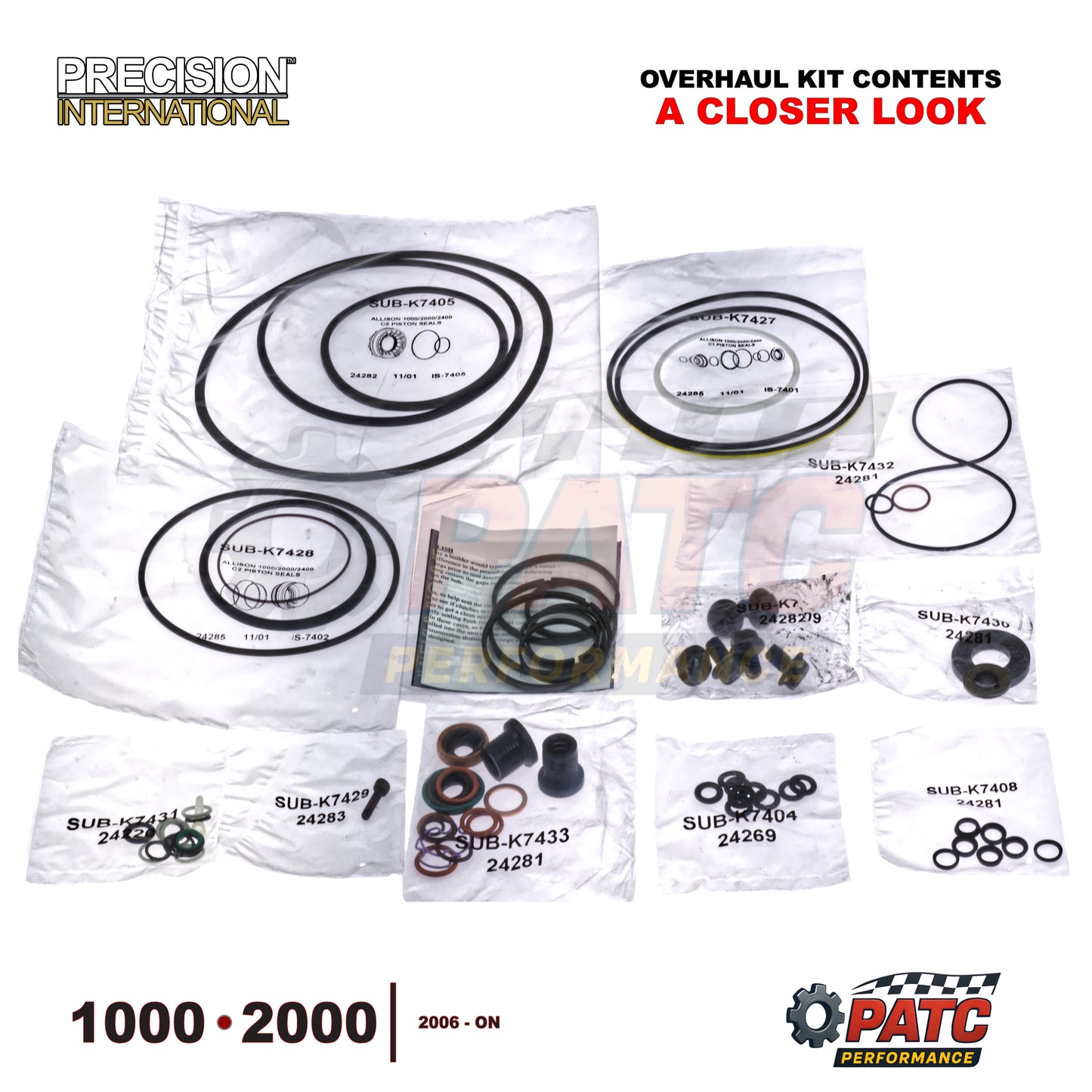 Allison 1000 / 2000 Performance Rebuild Kit 2006-10 Premium High Energy Clutches