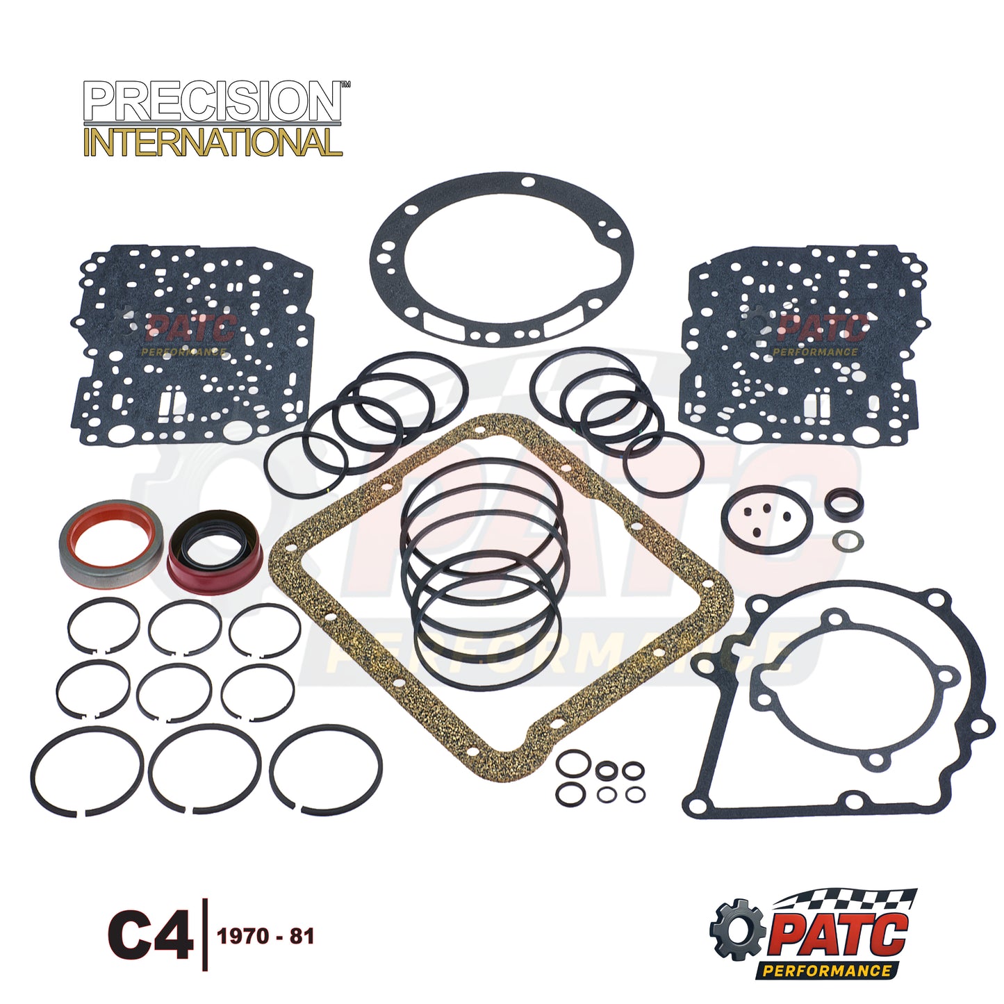 1970-81 C4 Transmission Rebuild Kit - Gaskets and Seals Overhaul by Precision