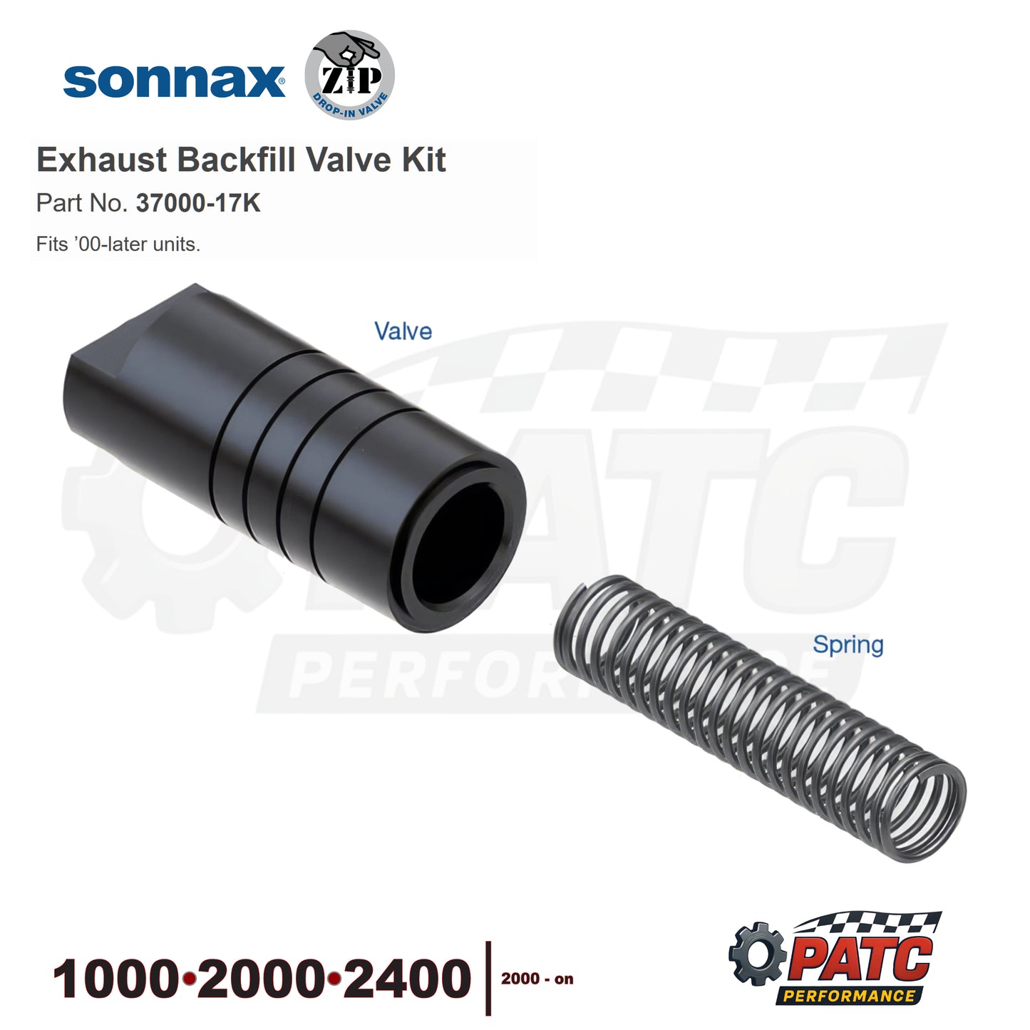 2000-Up Allison 1000 / 2000 Exhaust Backfill Valve Kit | Sonnax 37000-17K