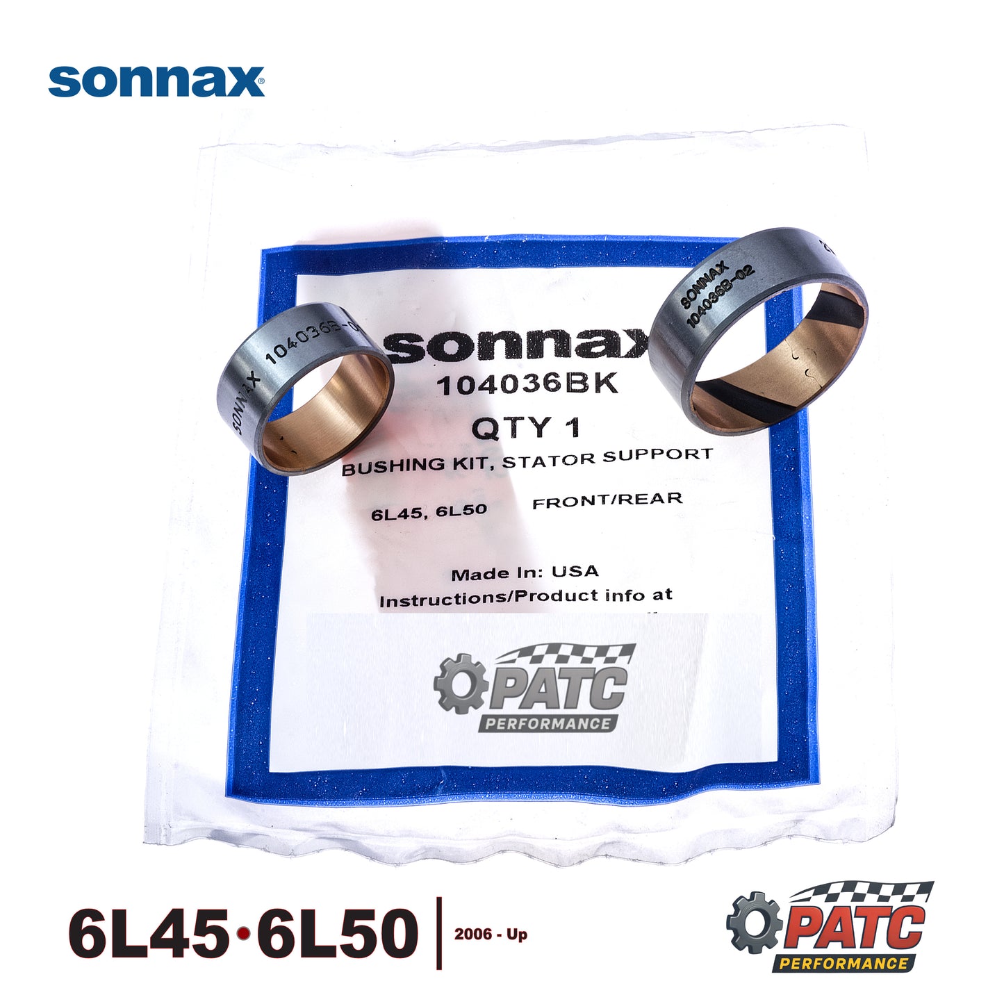 6L45 6L50 Pump Stator Support Bushing Set - Sonnax 104036BK