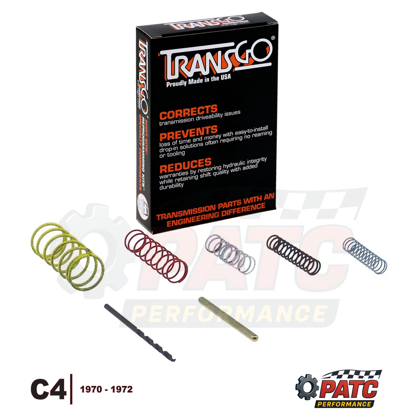 C4 SHIFT KIT® Valve Body Repair Kit 1970-72 | TransGo SK4-71