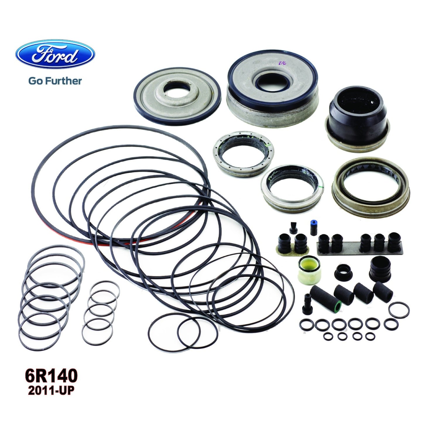 Ford 6R140 Transmission Rebuild Overhaul Kit OEM Pistons Seals Orings