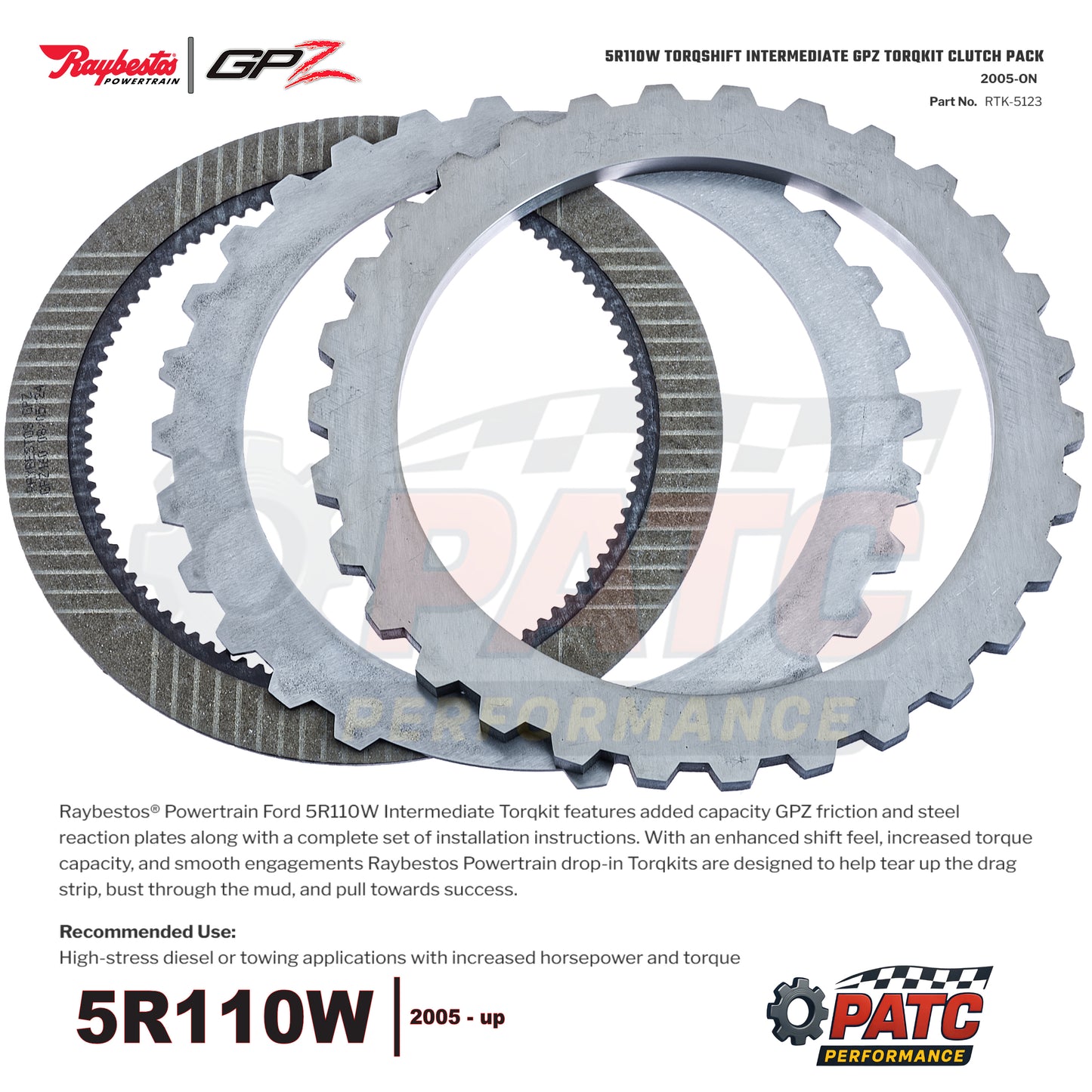 5R110W Performance - Intermediate Clutch TorqKit Clutch Pack 2005-up| Raybestos RTK-5123