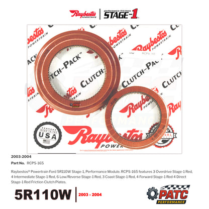 5R110W Performance - Stage-1™ Clutch Pack 2003-04 | Raybestos RCPS-165