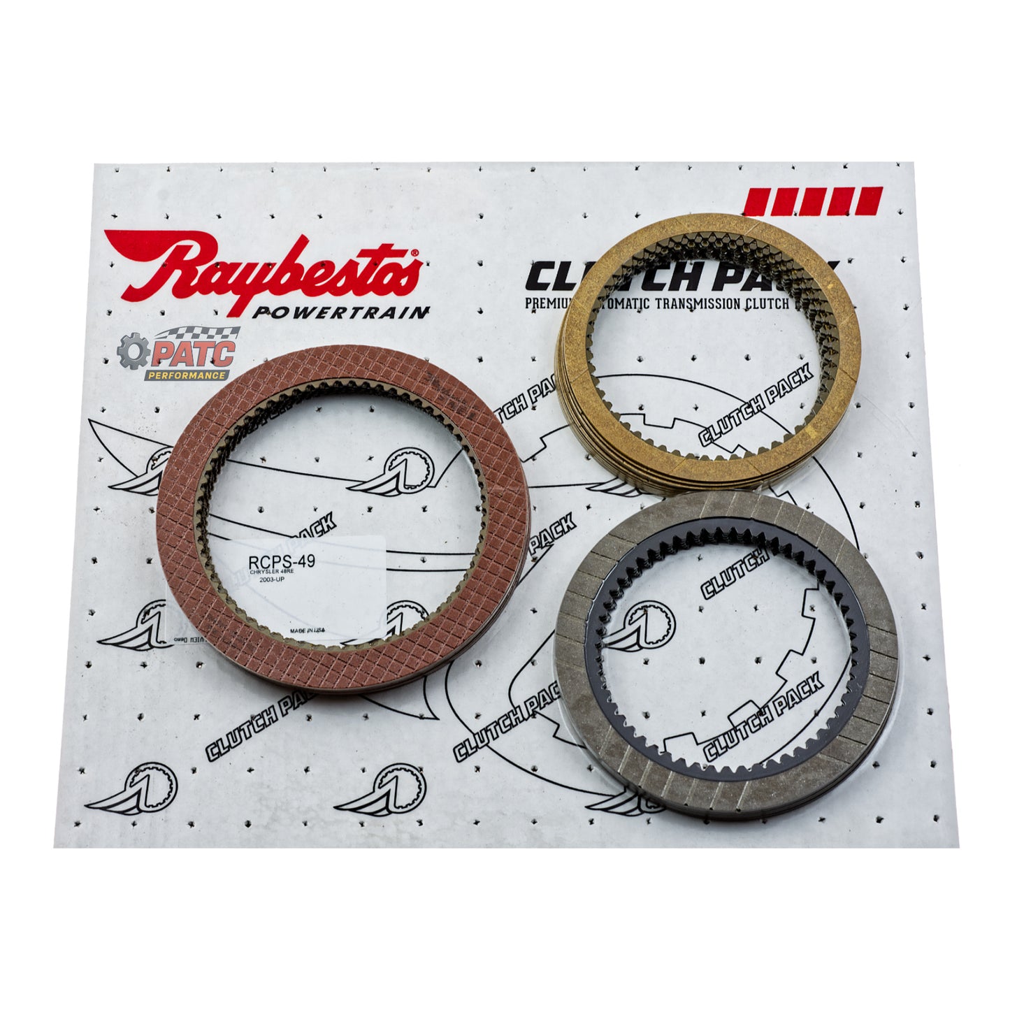 48RE Transmission Performance Clutch Pack Raybestos Stage-1™ 2003-up RAM Cummins RCPS-49