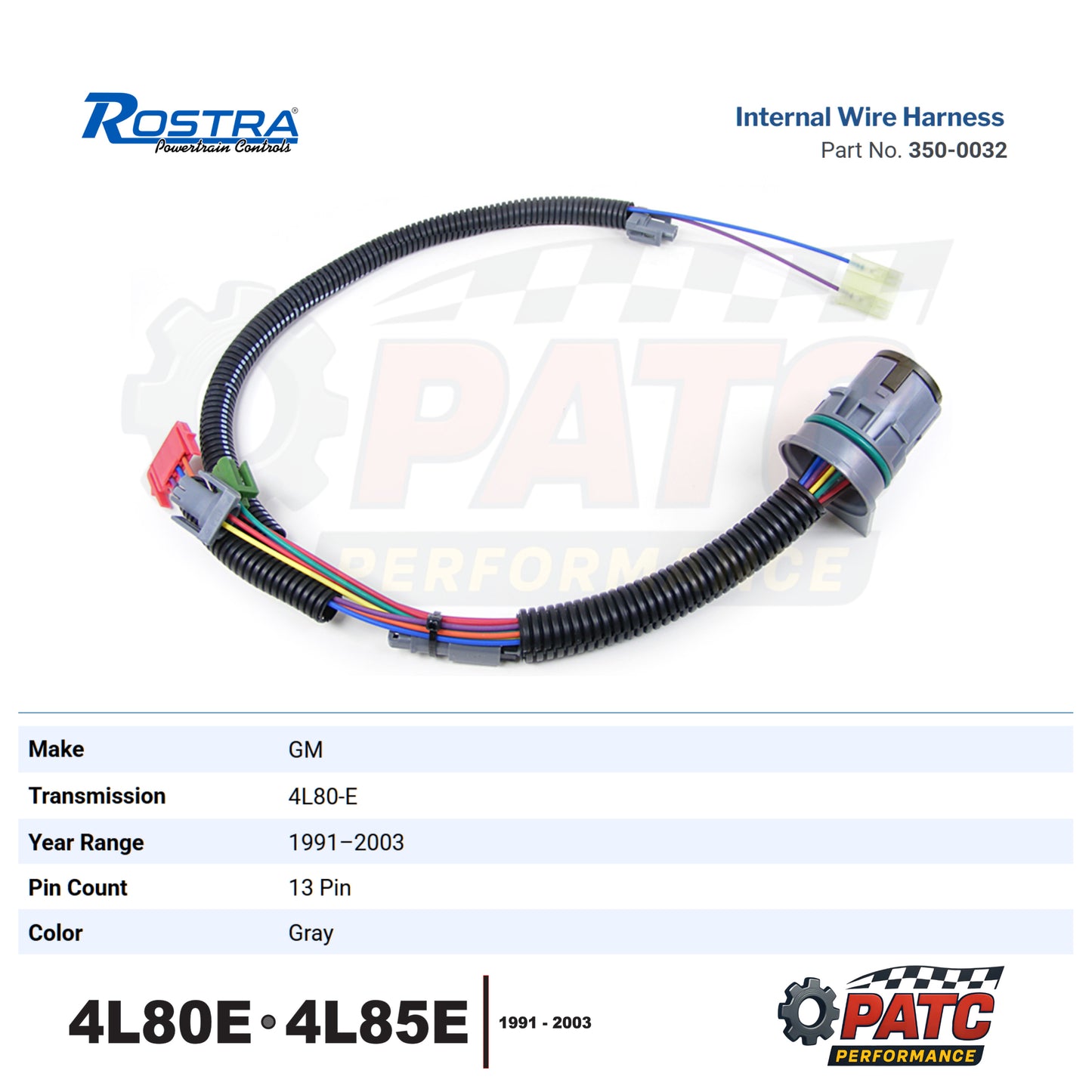 4L80E 4L85E Wiring Harness Set - Internal w/ External Pigtail - 1991-2003