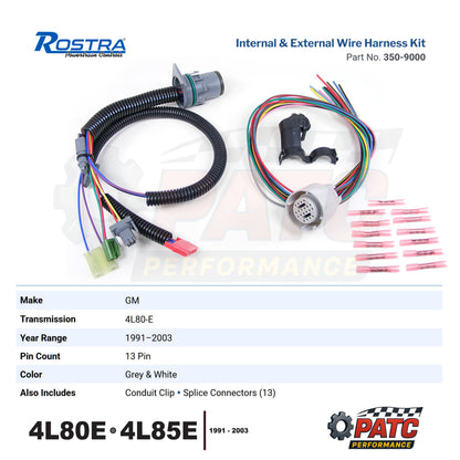4L80E 4L85E Wiring Harness Set - Internal w/ External Pigtail - 1991-2003