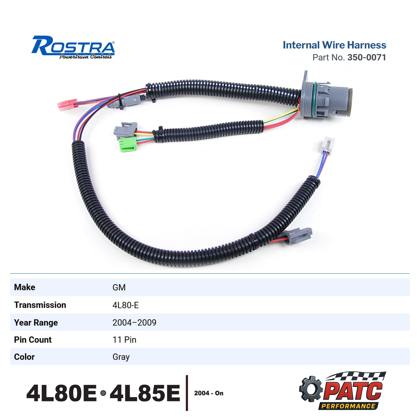 4L80E 4L85E Wiring Harness Set - Internal w/ External Pigtail - 2004-Up