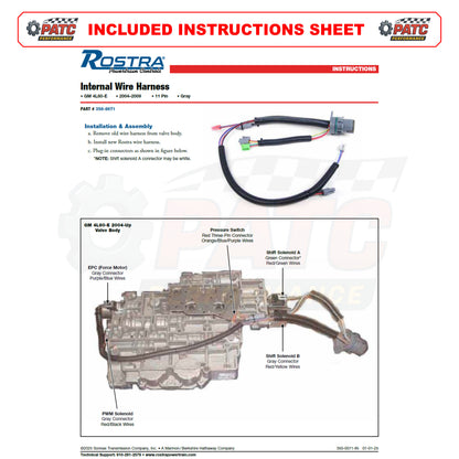 4L80E 4L85E Wiring Harness Set - Internal w/ External Pigtail - 2004-Up