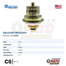 C6 Adjustable Vacuum Modulator - Purple Stripe, Push-in Type