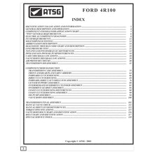 4R100 ATSG Transmission Rebuild Book, Tech Manual Ford Lincoln Service Overhaul Super Duty