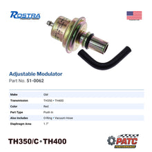 TH350/C TH400 Adjustable Vacuum Modulator - Red Stripe