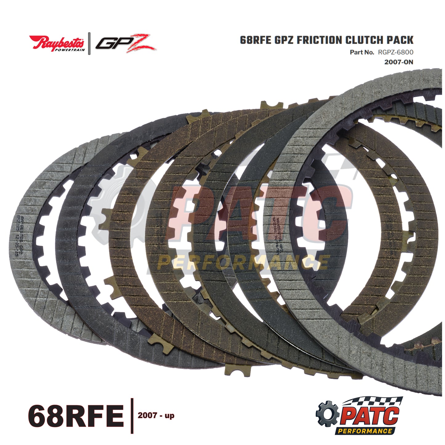 68RFE Performance Clutch Upgrade fits RAM 6.7L Cummins 2007-up Raybestos GPZ RGPZ-6800