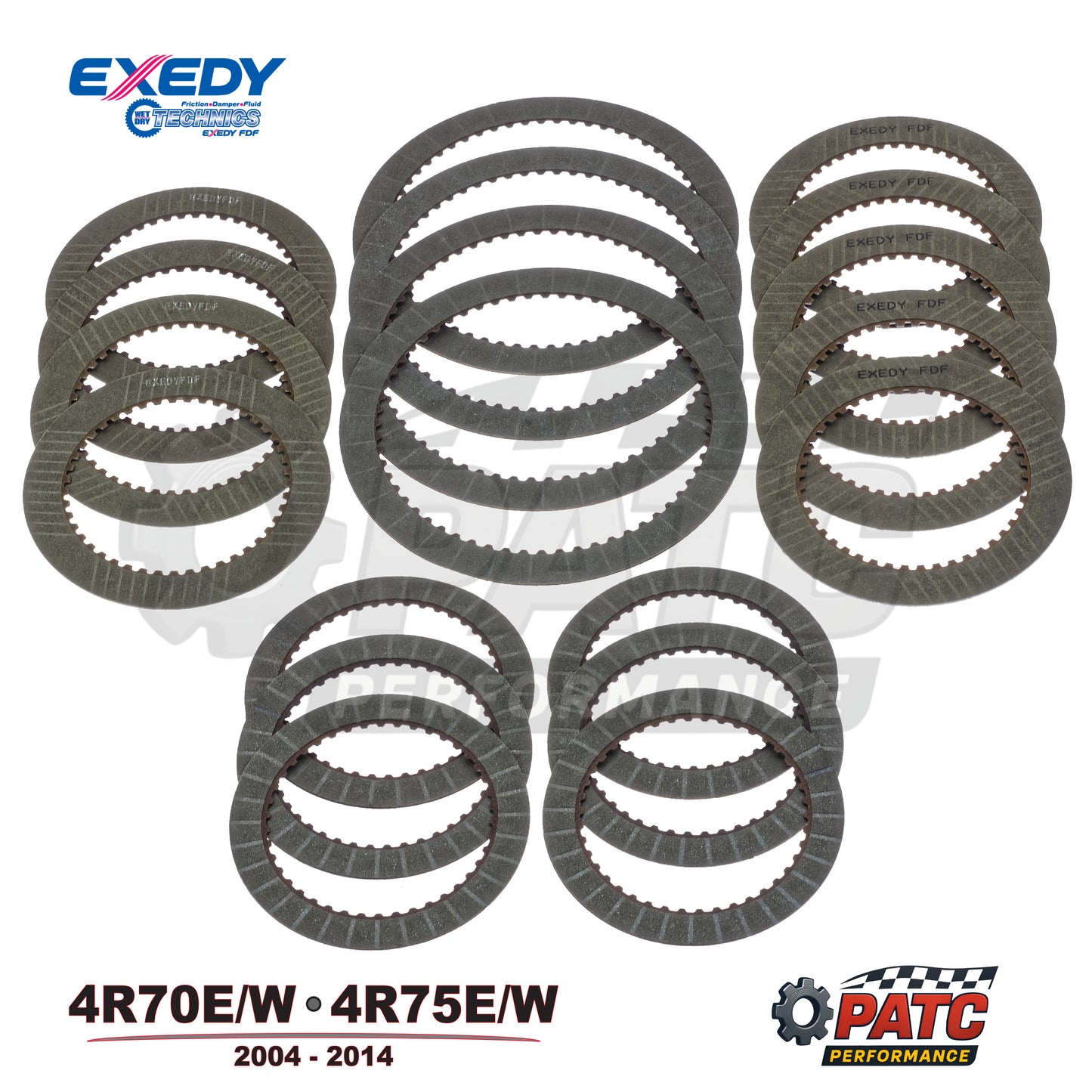 1996-2014 4R70E 4R75 Transmission Friction Clutches - Premium OEM