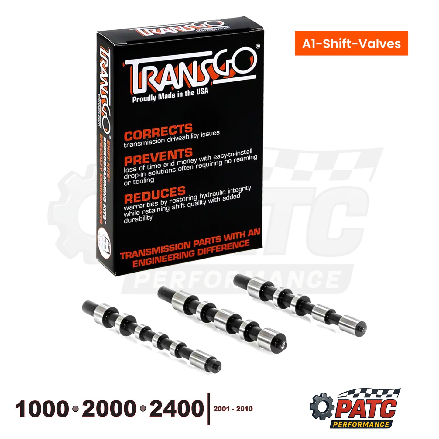 2001-10 Allison 1000 / 2000 Valve Body Fix: C-D-E Shift Valve Kit  (A1-SHIFT-VALVES)