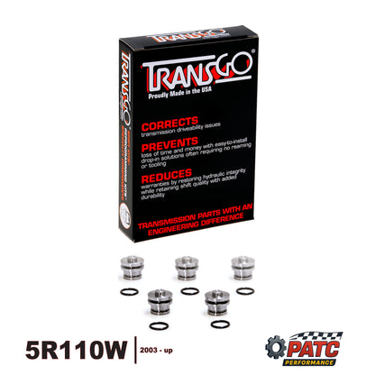 5R110W TorqShift Valve Body Pressure Switch Plug Kit - TransGo 5R1-PLUG-PS