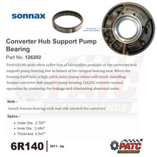 6R140 Transmission Bearing for Pump/Torque Converter | Sonnax 126202