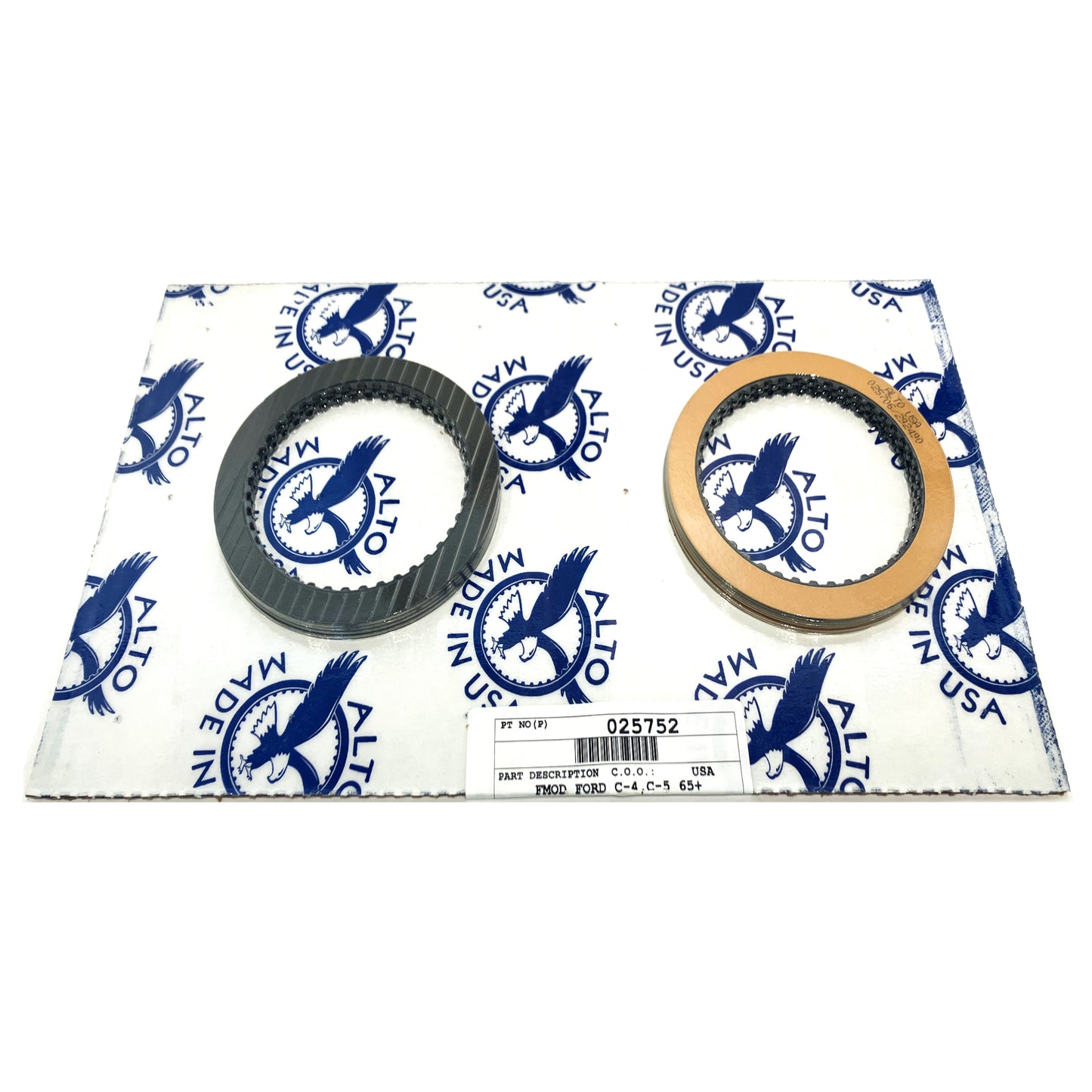 1970-81 C4 Transmission  Master Rebuild Kit - Overhaul, Alto HEG Frictions, Steels