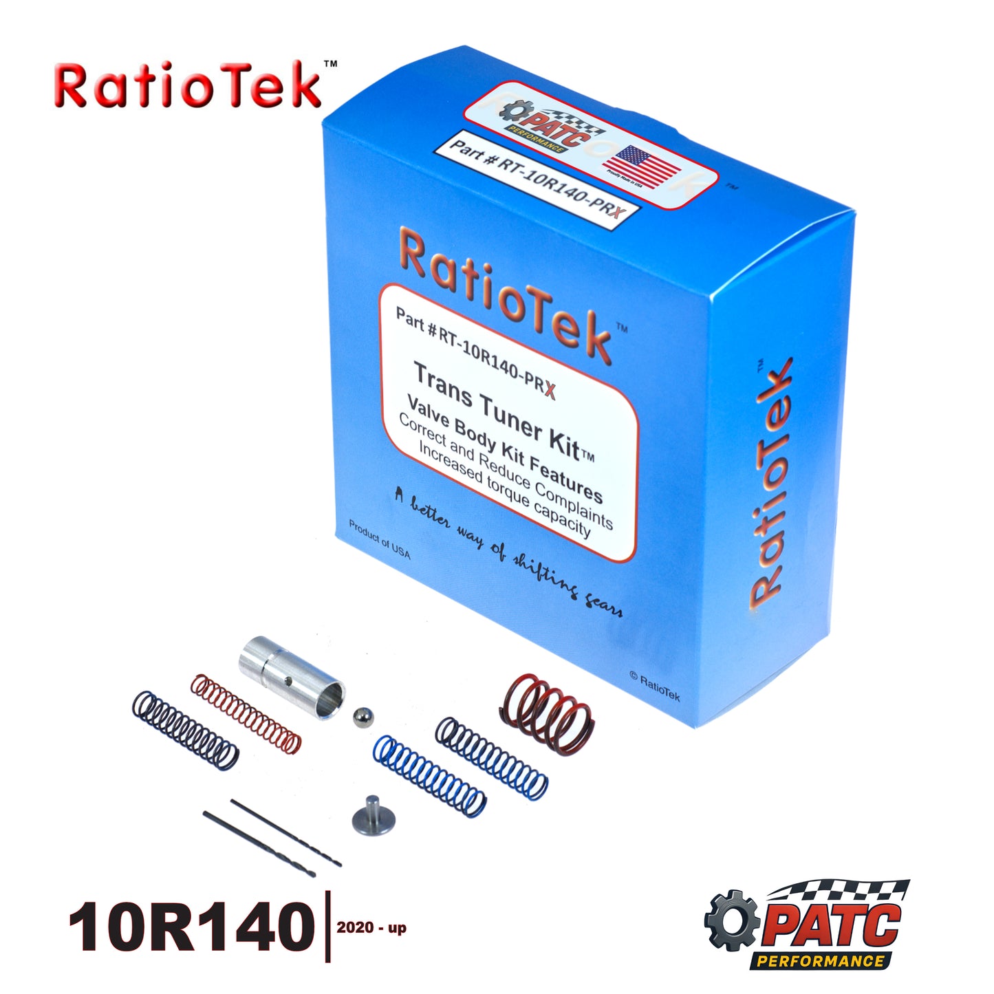 10R140 Transmission Valve Body Shift Tuner Kit HD RatioTek RT-10R140-PRX