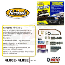 4L80E 4L85E Valve Body Upgrade Kit - Fairbanks PowerTow PT-4L80E