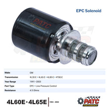 4L60E 4L65E Pressure Control Solenoid EPC - 1993-2002