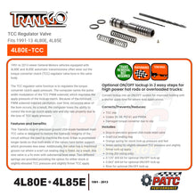 4L80E 4L85E TCC Regulator - Lock-Up Valve Kit - TransGo 4L80E-TCC