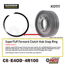 C6 E4OD 4R100 HD Snap Ring for Forward Hub | Superior K0111