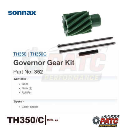 TH350/C Shift Point Tuning Kit - Governor Gear, Springs, Weights - Superior K018