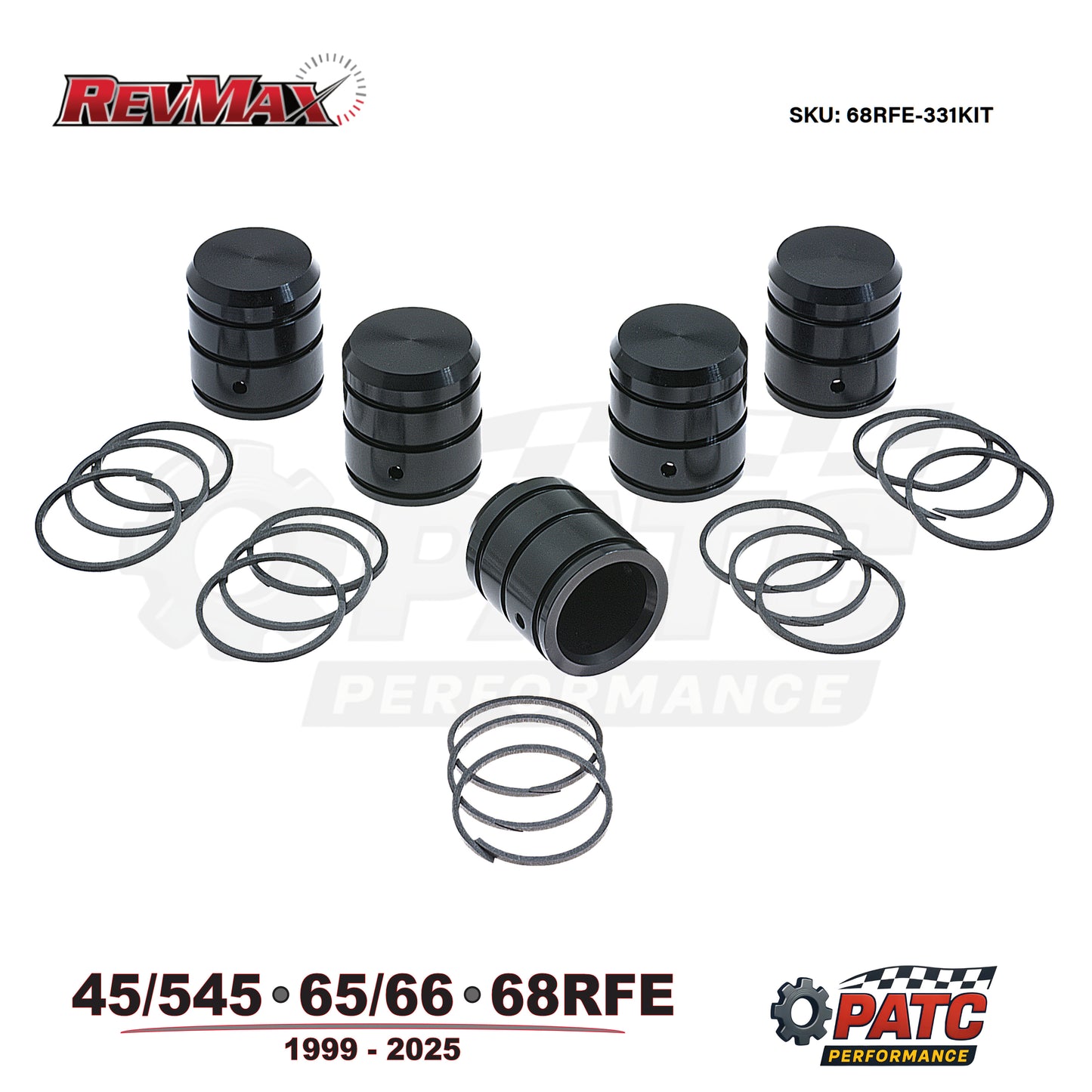 1999-Up 68RFE Valve Body Accumulator Piston Kit | RevMax 68RFE-331KIT