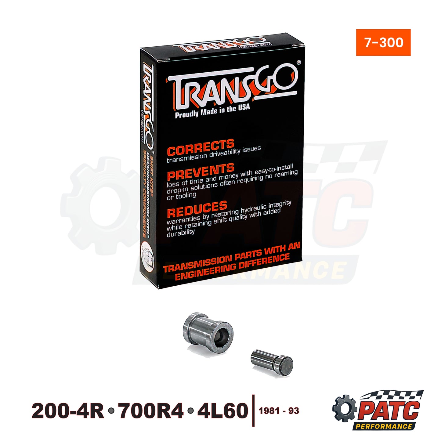 200-4R 700R4 4L60 Low and Reverse Boost Valve Kit | TransGo 7-300