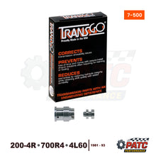 200-4R 700R4 4L60 TV Pressure Boost Valve Kit .500" | TransGo 7-500