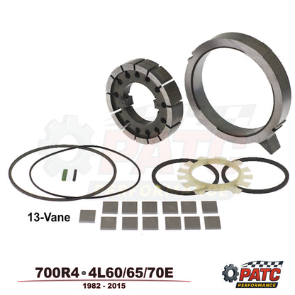 4L60E 4L65E 4L70E Pump : Rotor, Slide, Rings Guide Kit - 13-Vane 1997-2015