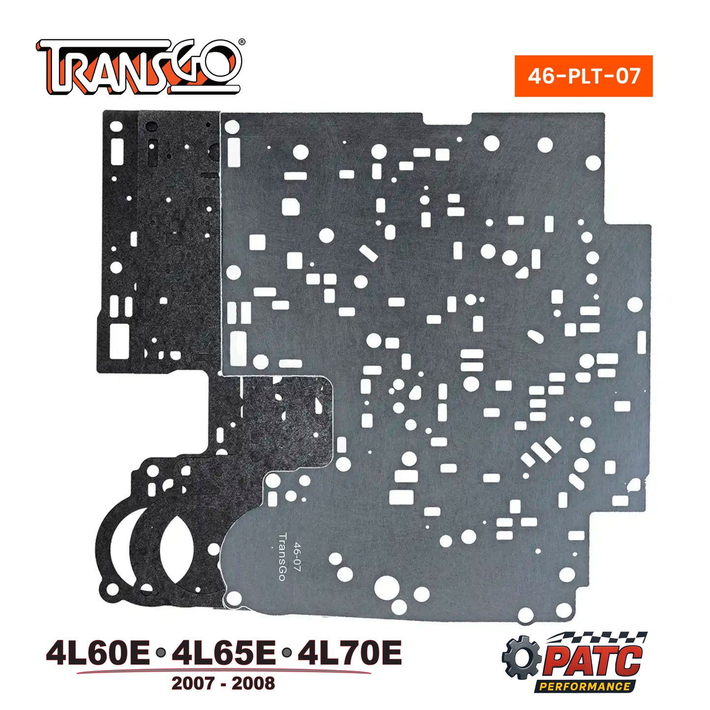 2007-08 4L60E/65E/70E Valve Body Separator Plate Heavy Duty | TransGo 46-PLT-07