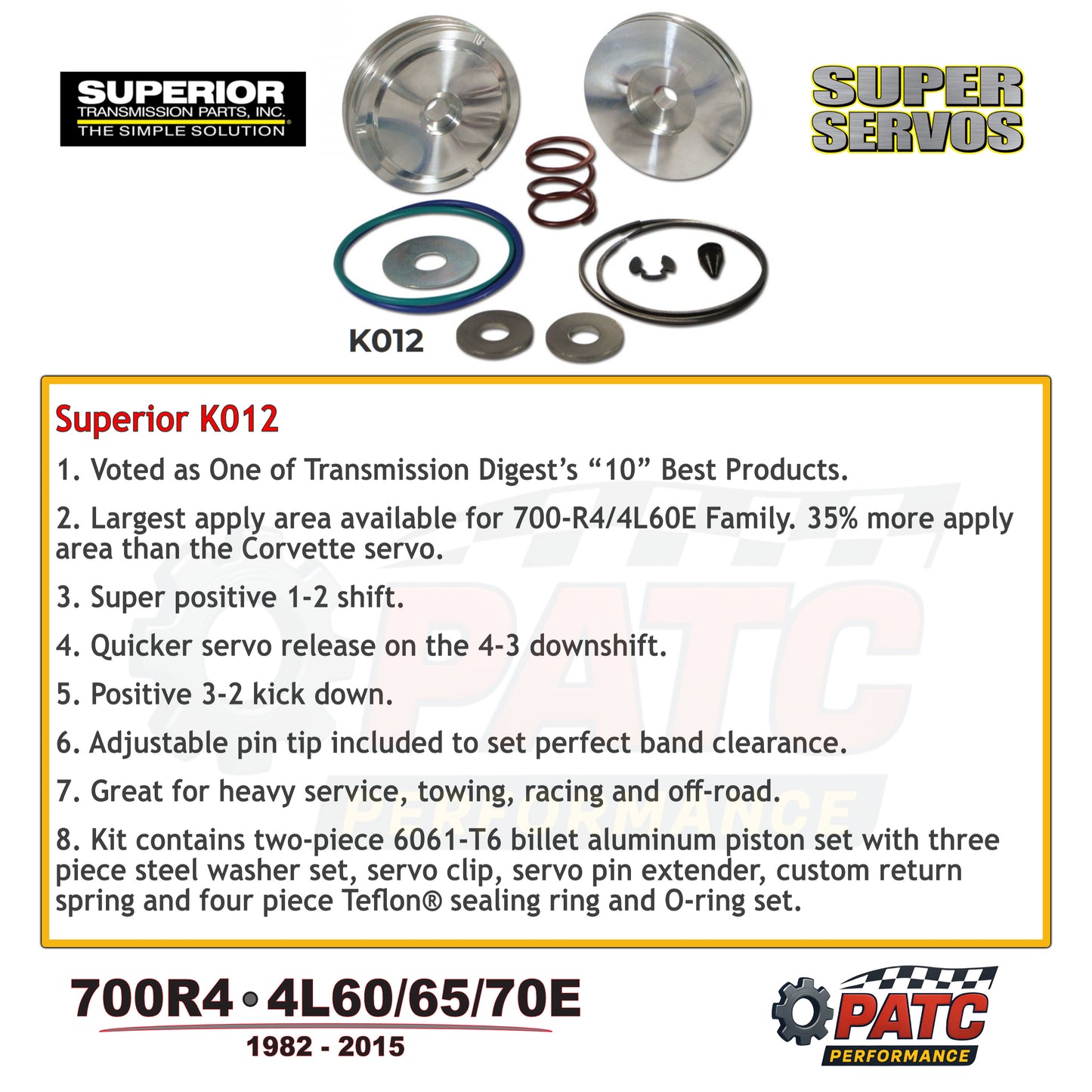 700R4 4L60E Performance SuperServo® 2nd Gear Band | Superior K012