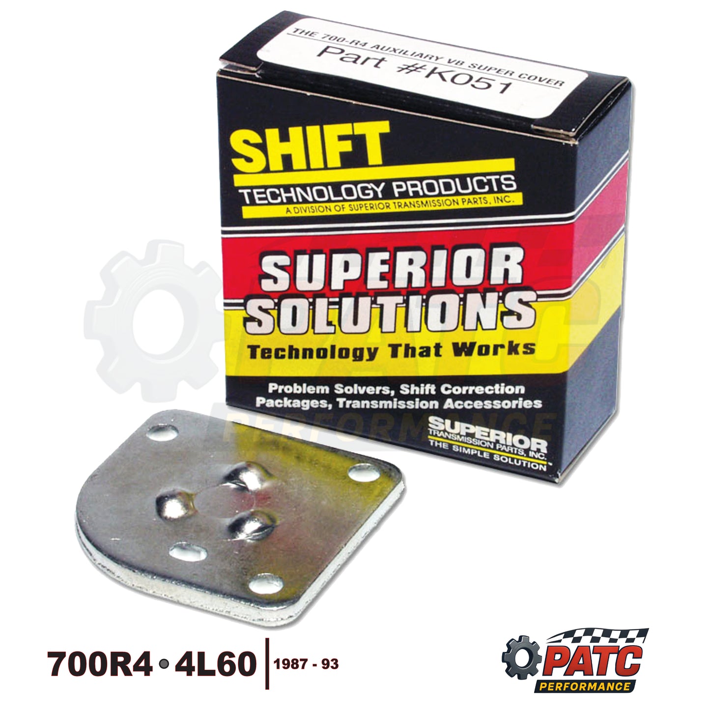 700R4 4L60 Auxiliary Valve Body Cover Plate  | Superior K051