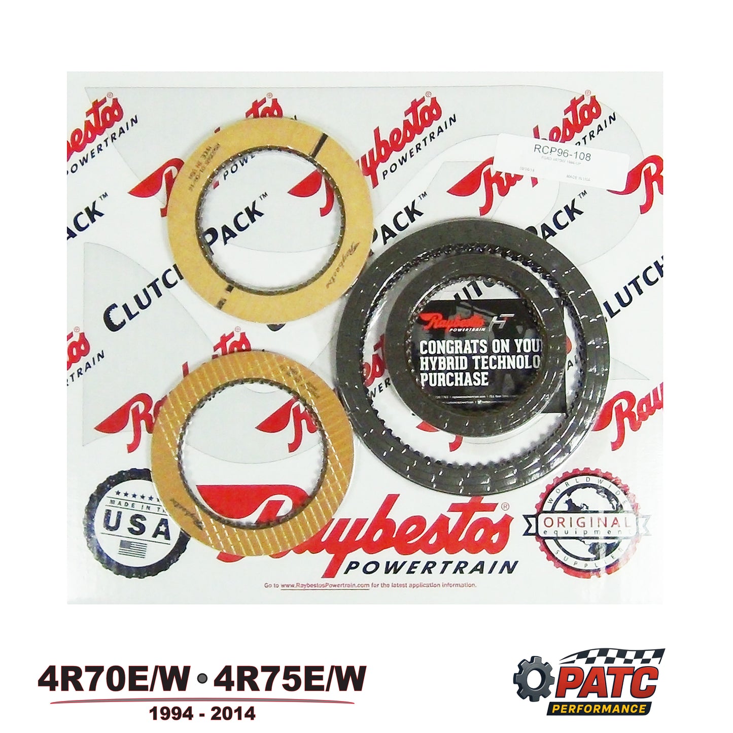 1994-2014 4R70E 4R75 Transmission Friction Clutches - HT by Raybestos