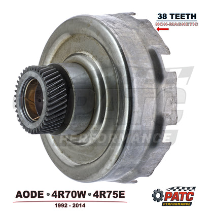 4R70W 4R70E 4R75 NEW Sun Gear Shell 38-Teeth - Non-Magnetic